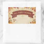 Sticker Rectangulaire Russe Feuilles Automne Automne Reunion Famille Aut (Sac)