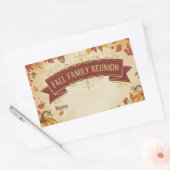 Sticker Rectangulaire Russe Feuilles Automne Automne Reunion Famille Aut (Enveloppe)