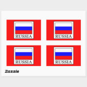 Sticker Rectangulaire Russie (Feuille)