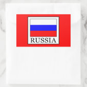 Sticker Rectangulaire Russie (Sac)
