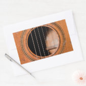 Sticker Rectangulaire Rustic guitar (Enveloppe)