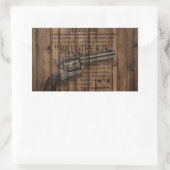 Sticker Rectangulaire rustique texas star cowboy western country double  (Sac)