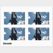 Sticker Rectangulaire Rusty the Lineman (Feuille)
