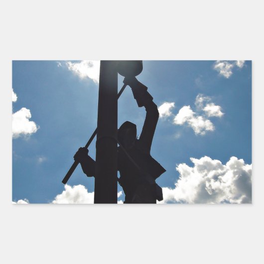 Sticker Rectangulaire Rusty the Lineman (Devant)