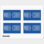Sticker Rectangulaire Rving RV Camper Camp Moteur Accueil Amusement = Ro (Feuille)