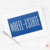 Sticker Rectangulaire Rving RV Camper Camp Moteur Accueil Amusement = Ro (Enveloppe)