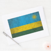 Sticker Rectangulaire Rwanda (Enveloppe)