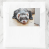 Sticker Rectangulaire Sable Ferret (Sac)