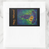 Sticker Rectangulaire Sac à bonbons pour sorcière casquette Halloween (Sac)