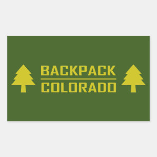 Sticker Rectangulaire Sac à dos Colorado