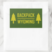 Sticker Rectangulaire Sac à dos Wyoming (Sac)