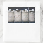 Sticker Rectangulaire Sacs à café 1990 (Sac)