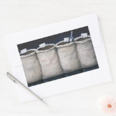 Sticker Rectangulaire Sacs à café 1990 (Enveloppe)