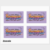 Sticker Rectangulaire Sagittaire (Feuille)