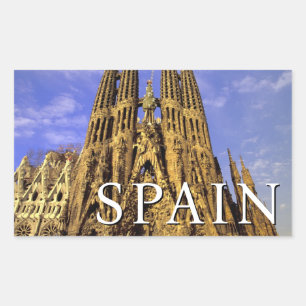Sticker Rectangulaire Sagrada Família Barcelone, Espagne
