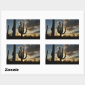 Sticker Rectangulaire Saguaro Sunset II Arizona (Feuille)