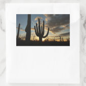 Sticker Rectangulaire Saguaro Sunset II Arizona (Sac)
