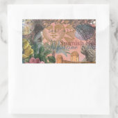 Sticker Rectangulaire saint augustine florida voyage art antique (Sac)