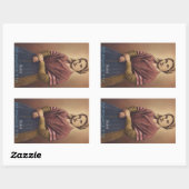 STICKER RECTANGULAIRE SAINT BERNADETTE (Feuille)