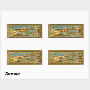 Sticker Rectangulaire Saint-Cécile néo-gothique de Rome (BNG 02)