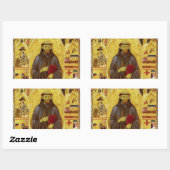 Sticker Rectangulaire Saint François d'Assise Iconographie médiévale (Feuille)