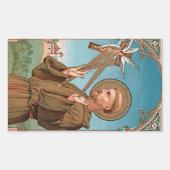 Sticker Rectangulaire Saint François d'Assise, Pater Seraphicus (SAU 040 (Devant)