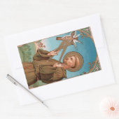 Sticker Rectangulaire Saint François d'Assise, Pater Seraphicus (SAU 040 (Enveloppe)