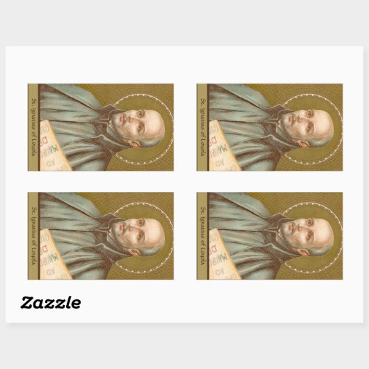 Sticker Rectangulaire Saint Ignace Loyola (JM 27) (Feuille)