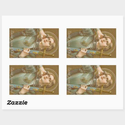 Sticker Rectangulaire Saint Jean d'Arc (JM 28) (Feuille)