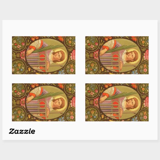 Sticker Rectangulaire Saint-Laurent de Rome (PM 04) (Feuille)