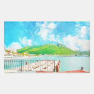 Sticker Rectangulaire Saint Martin