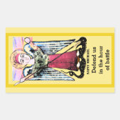 Sticker Rectangulaire Saint Michael l'icône de l'archange (Devant)