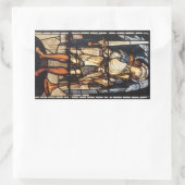 Sticker Rectangulaire Saint Michael par Sir Edward Coley Burne-Jones (Sac)