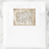 Sticker Rectangulaire Saint Michel l'Archange (Sac)