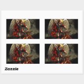 Sticker Rectangulaire Saint Michel l'Archange (Feuille)