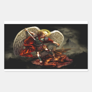 Sticker Rectangulaire Saint Michel l'Archange