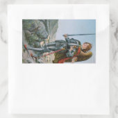 Sticker Rectangulaire Saint Michel l'Archange (détail ; M 017) (Sac)