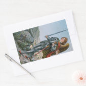 Sticker Rectangulaire Saint Michel l'Archange (détail ; M 017) (Enveloppe)