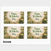 Sticker Rectangulaire Saint-Patrick férié fantaisiste  (Feuille)