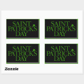 Sticker Rectangulaire Saint Patrick's Day (Feuille)
