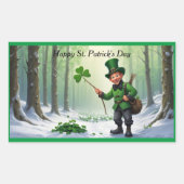 Sticker Rectangulaire Saint Patrick's Day (Devant)