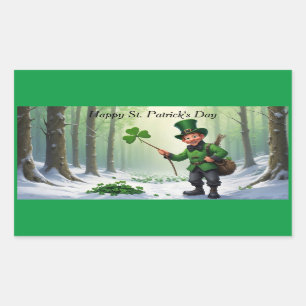 Sticker Rectangulaire Saint Patrick's Day