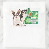 Sticker Rectangulaire Saint Patrick's Day Chihuahua's (Sac)