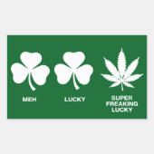 Sticker Rectangulaire Saint Patricks Funny Party pour les gars (Devant)
