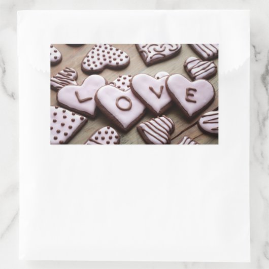 Sticker Rectangulaire Saint Valentin (Sac)