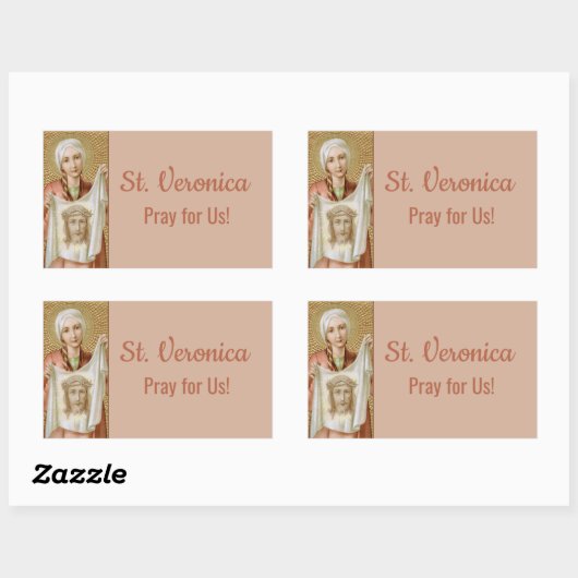 Sticker Rectangulaire Saint-Veronica de Jérusalem (JM 60) (Feuille)