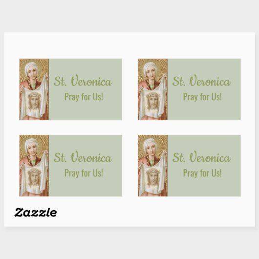 Sticker Rectangulaire Saint-Veronica de Jérusalem (JM 60) (Feuille)