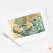 Sticker Rectangulaire Sainte Brigitte d'Irlande (M 014) (Enveloppe)