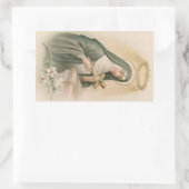 Sticker Rectangulaire Sainte-Rita de Cascia (M 015) (Sac)