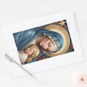Sticker Rectangulaire Sainte Vierge Marie Traditionnelle Catholique (Enveloppe)